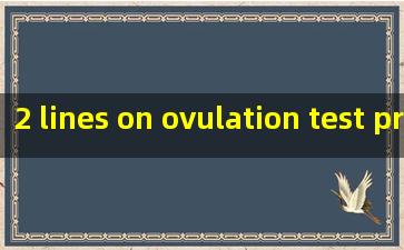  2 lines on ovulation test pregnant